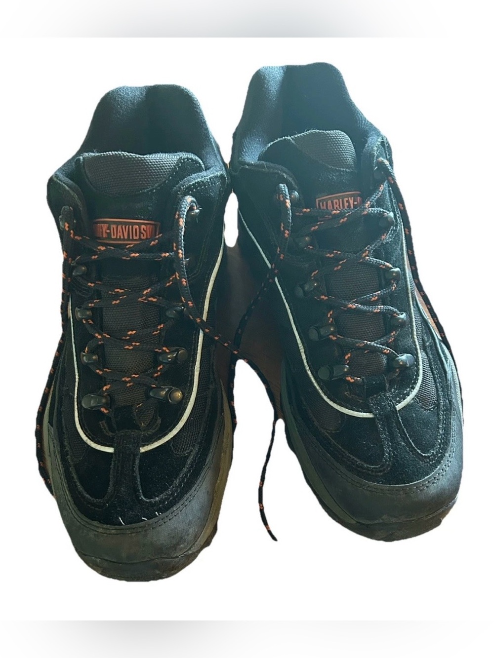 Harley Davidson Mens Flywheel Hiker Black Shoes Boots Size 8.5, 91455 Preowned